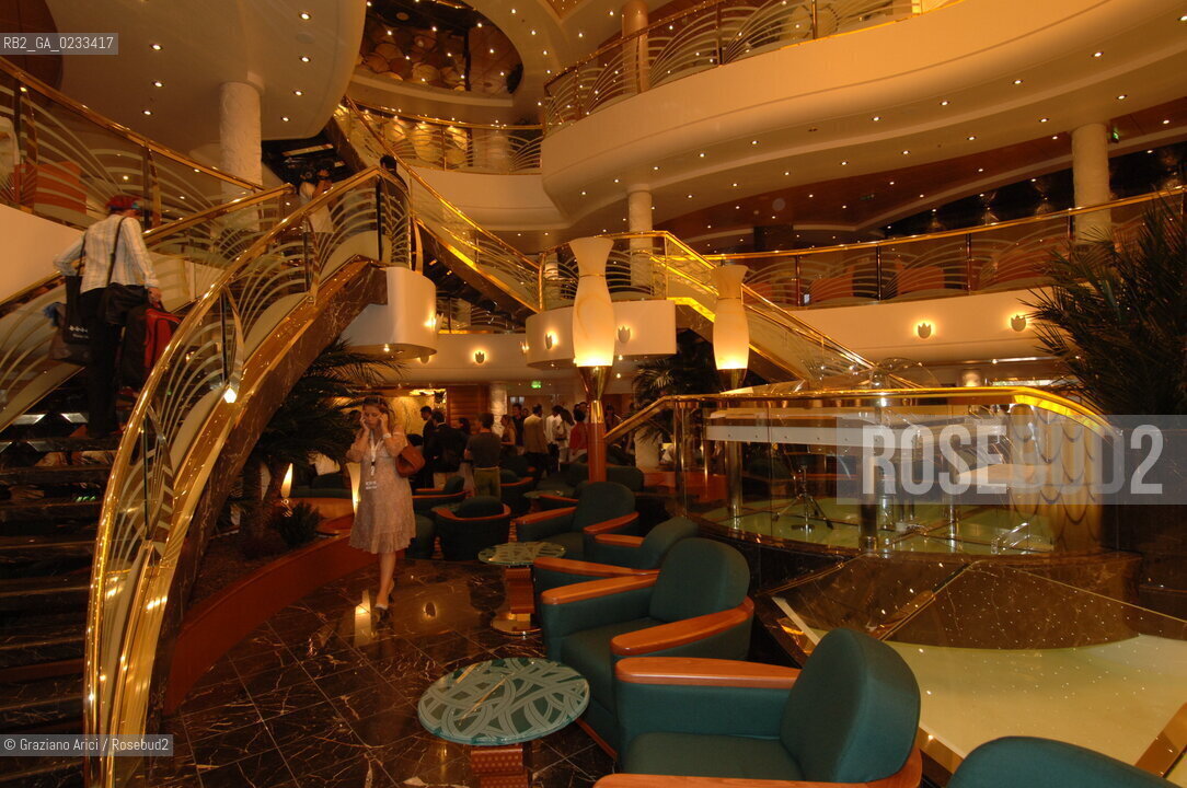 VENICE 29 JULY 2006 - THE LAUNCHING OF THE LINER MSC MUSICA OF MSC CROCIERE ©Graziano Arici/Rosebud2 VENEZIA NAVE CROCIERA TRANSATLATICO