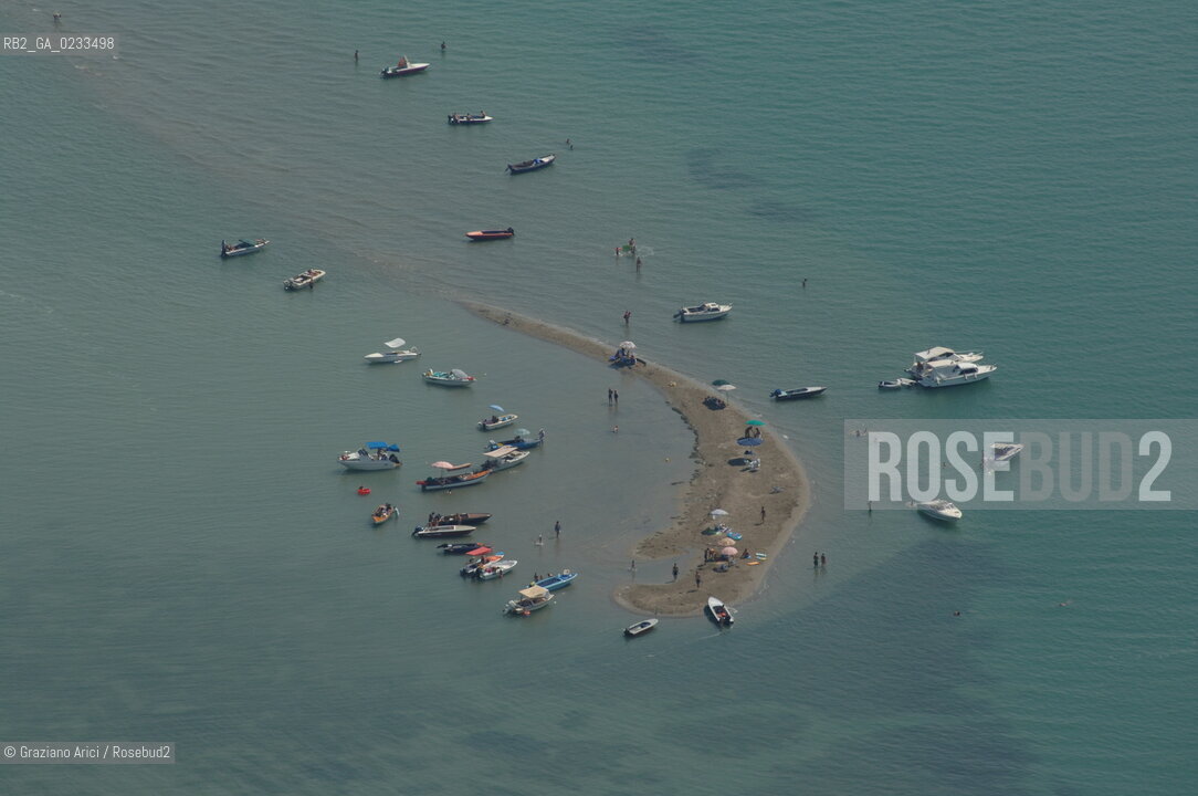 VENEZIA 13/06/06 FOTO AEREE SECCA BARENA DEL BACAN BARCA ©Graziano Arici/Rosebud2