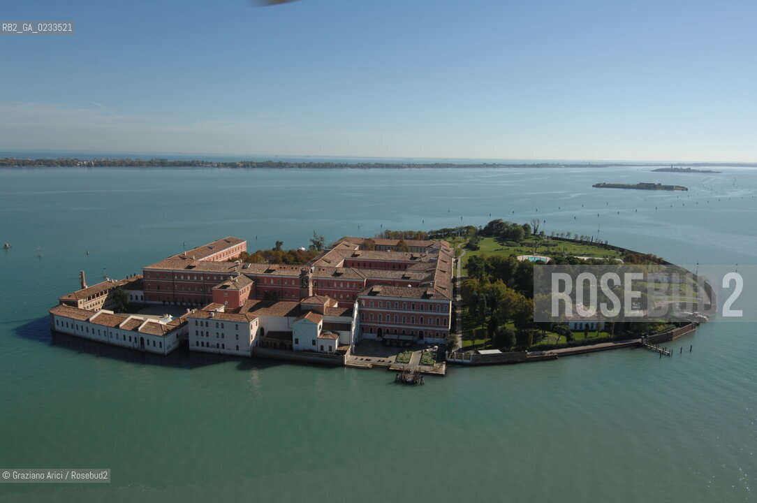 VENEZIA 10/10/06 FOTO AEREA ISOLA DI S.CLEMENTE  HOTEL ALBERGO ©Graziano Arici/Rosebud2