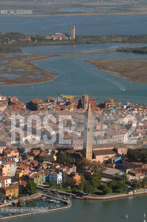 VENEZIA 10/10/06 FOTO AEREE AI LAVORI IN CORSO  PER LA RICOSTRUZIONE BURANO TORCELLO ©Graziano Arici/Rosebud2 CONSORZIO VENEZIA NUOVA LAGUNA