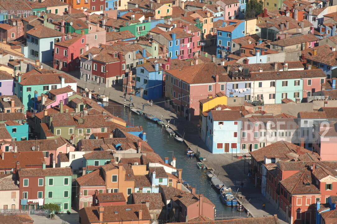 VENEZIA 10/10/06 FOTO AEREE AI LAVORI IN CORSO  PER LA RICOSTRUZIONE BURANO  ©Graziano Arici/Rosebud2 CONSORZIO VENEZIA NUOVA LAGUNA
