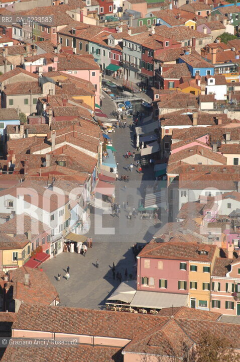 VENEZIA 10/10/06 FOTO AEREE AI LAVORI IN CORSO  PER LA RICOSTRUZIONE BURANO  ©Graziano Arici/Rosebud2 CONSORZIO VENEZIA NUOVA LAGUNA