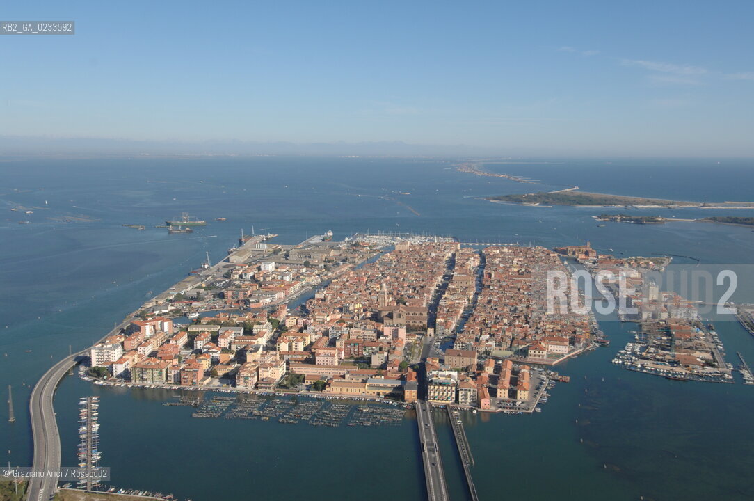 VENEZIA 10/10/06 FOTO AEREE AI LAVORI IN CORSO  PER LA RICOSTRUZIONE CHIOGGIA ©Graziano Arici/Rosebud2 CONSORZIO VENEZIA NUOVA LAGUNA