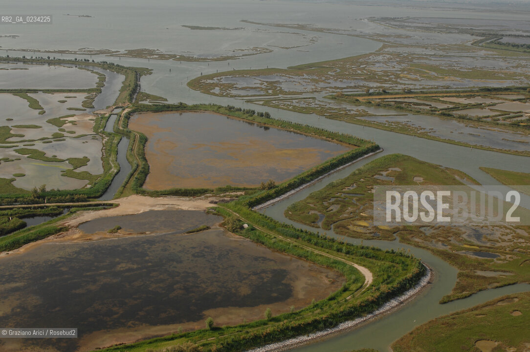 VENEZIA 25/06/08 FOTO AEREE BARENE A LIO PICCOLO ©Graziano Arici/Rosebud2 LAGUNA