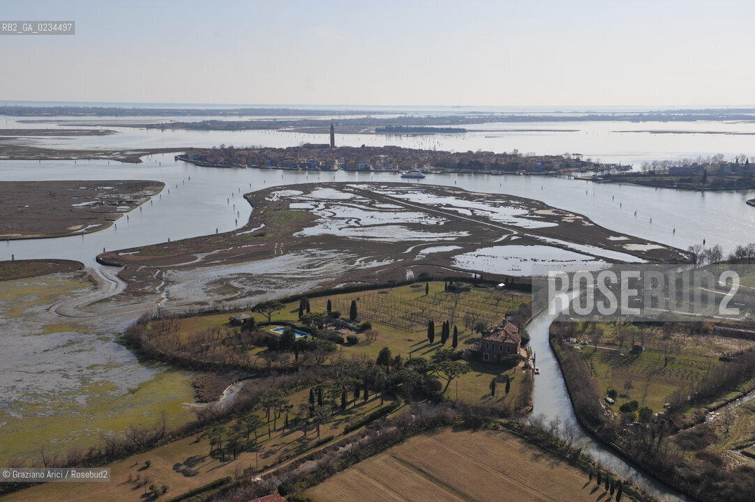 VENEZIA 18/2/09 FOTO AEREE DELLE BARENE A TORCELLO . ©Graziano Arici/Rosebud2 CONSORZIO VENEZIA NUOVA