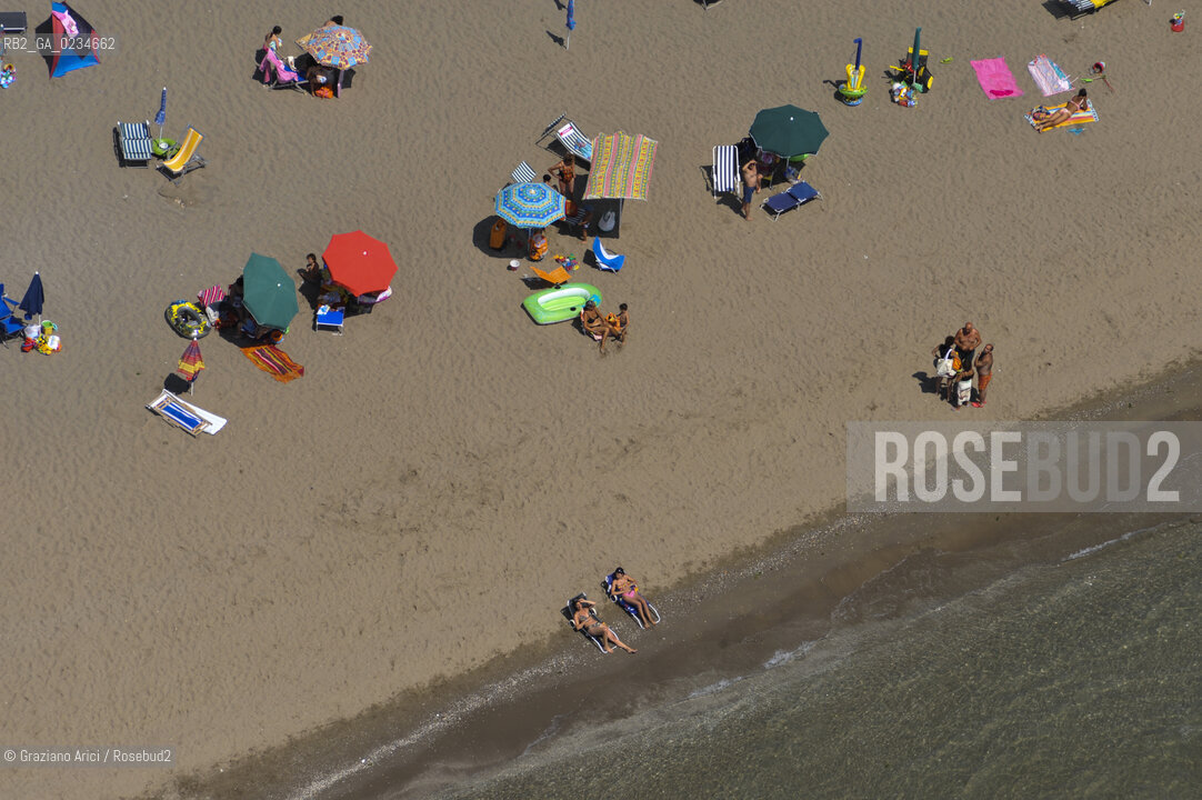 VENEZIA LUGLIO 2009 - FOTO AEREA DELLA SPIAGGIA DI CAVALLINO JESOLO ©Graziano Arici/Rosebud2 MARE