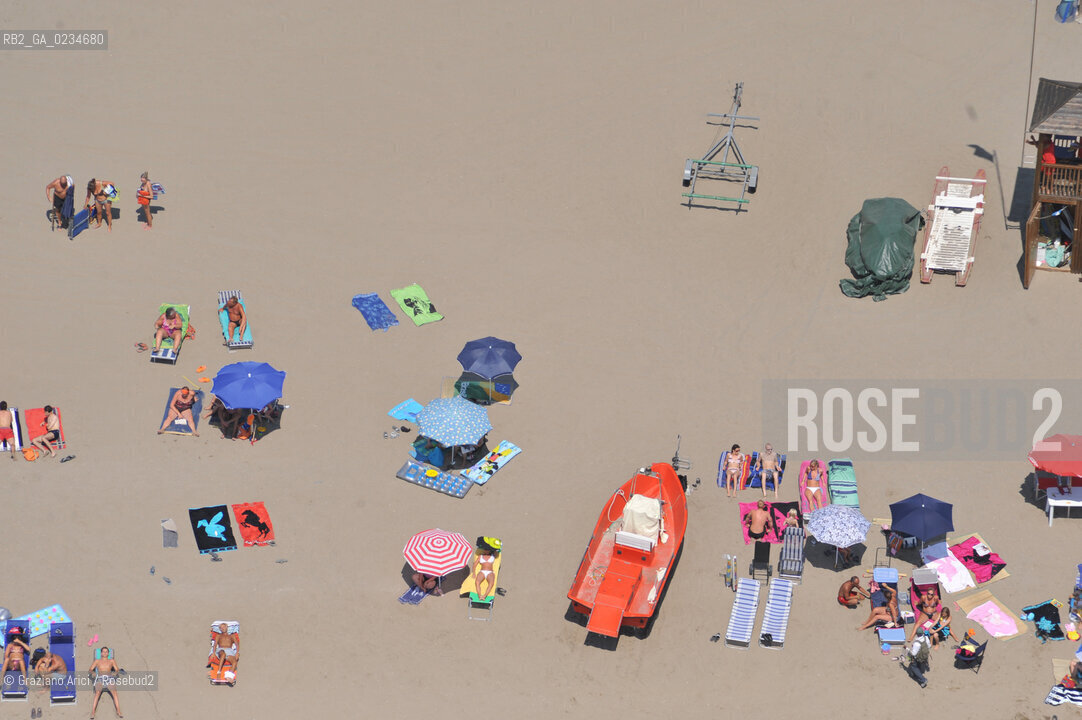 VENEZIA LUGLIO 2009 - FOTO AEREA DELLA SPIAGGIA DI CAVALLINO JESOLO ©Graziano Arici/Rosebud2 MARE