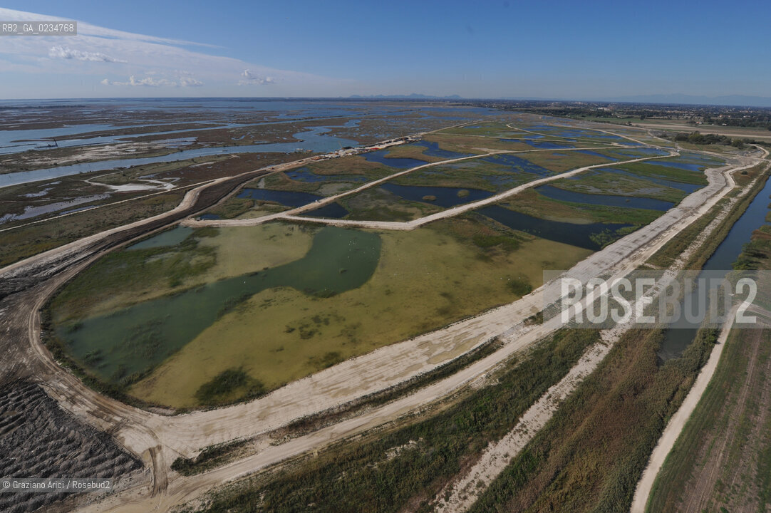 VENEZIA 15 OTTOBRE 2009 - FOTO AEREE DELLA CASSA DI COLMATA A ©Graziano Arici/Rosebud2 AEREA