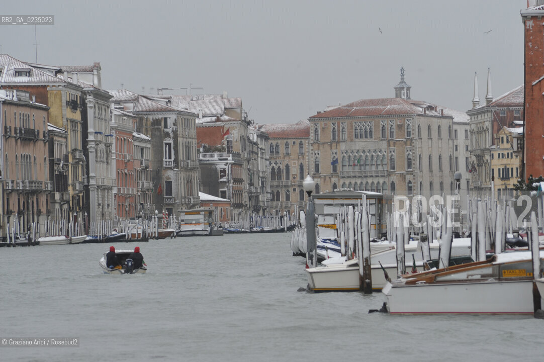 Venezia 12/09 - Canal Grande con la neve ©Graziano Arici/Rosebud2 barbone