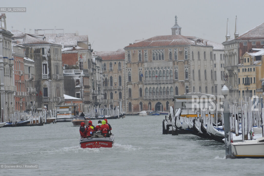 Venezia 12/09 - Canal Grande con la neve ©Graziano Arici/Rosebud2 barbone