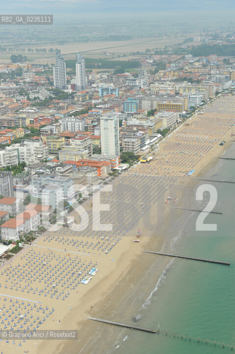 Venice 20/5/10 - Aerial view of Cavallino and Jesolo Beach spiaggia foto aerea ©Graziano Arici/Rosebud2