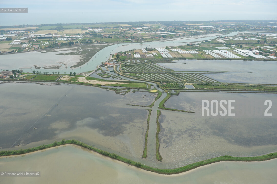 Venice 20/5/10 - Aerial view of Venice Lagoon laguna oro foto aerea ©Graziano Arici/Rosebud2