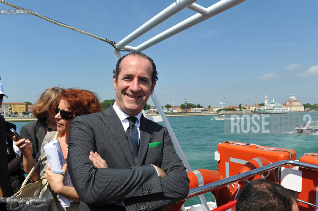 Venice 9/6/10 - Visit of the Veneto Region President Luca Zaia to the Mose system against the High Tide in Venice ©Graziano Arici/Rosebud2
