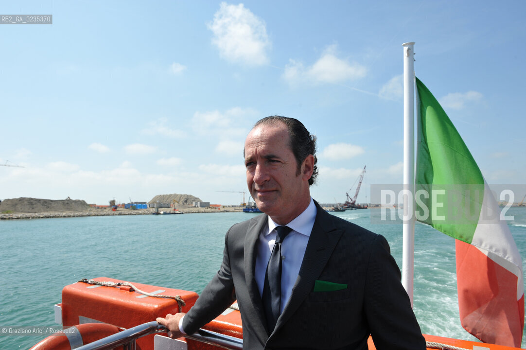Venice 9/6/10 - Visit of the Veneto Region President Luca Zaia to the Mose system against the High Tide in Venice ©Graziano Arici/Rosebud2