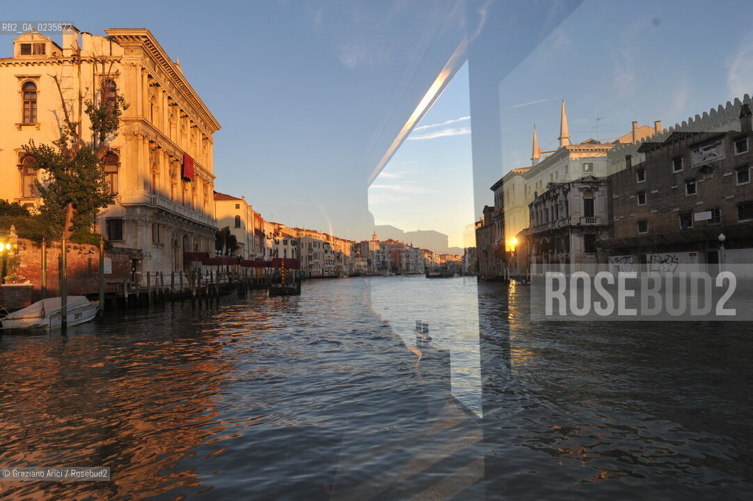 Venice october 2010 - Venetian life : sunset in Grand Canal canal grande tramonto ©Graziano Arici/Rosebud2