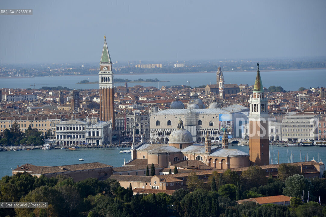 Venice october 2010 - The aerial view of Venice skyline S.Giorgio S.Marco ©Graziano Arici/Rosebud2
