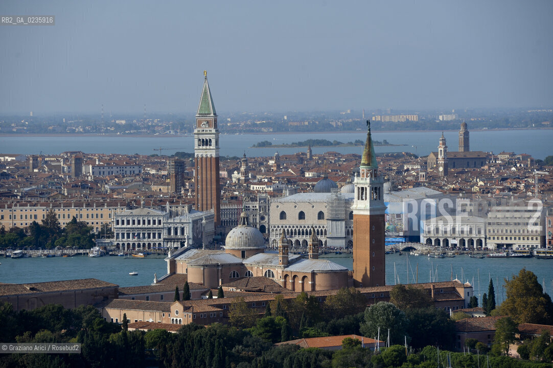 Venice october 2010 - The aerial view of Venice skyline S.Giorgio S.Marco ©Graziano Arici/Rosebud2