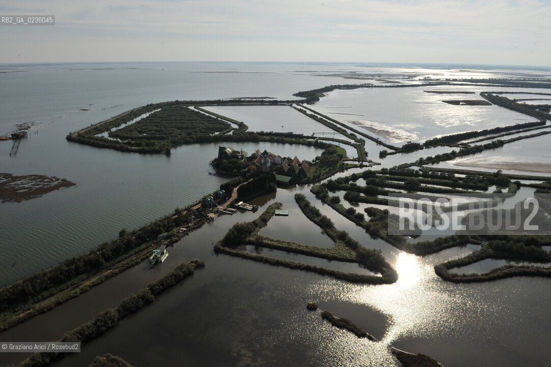 VENEZIA 11/10/10- FOTO AEREE DELLE BARENE DELLA LAGUNA SUD VALLE DA PESCA VALLE ZAPPA ©Graziano Arici/Rosebud2 CONSORZIO VENEZIA NUOVA LAGUNA BARENA VALLE DA PESCA
