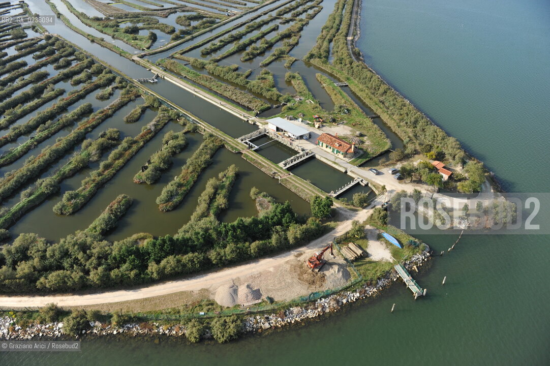VENEZIA 11/10/10- FOTO AEREE DELLE BARENE DELLA LAGUNA SUD VALLE DA PESCA VALLE ZAPPA ©Graziano Arici/Rosebud2 CONSORZIO VENEZIA NUOVA LAGUNA BARENA VALLE DA PESCA