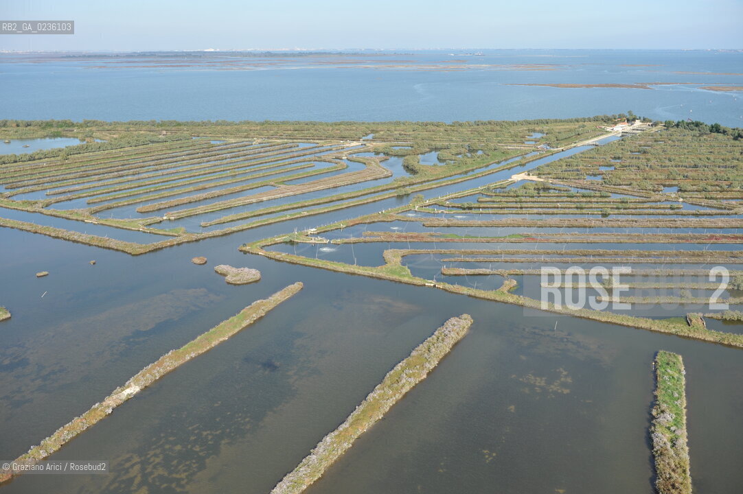 VENEZIA 11/10/10- FOTO AEREE DELLE BARENE DELLA LAGUNA SUD VALLE DA PESCA VALLE ZAPPA ©Graziano Arici/Rosebud2 CONSORZIO VENEZIA NUOVA LAGUNA BARENA VALLE DA PESCA
