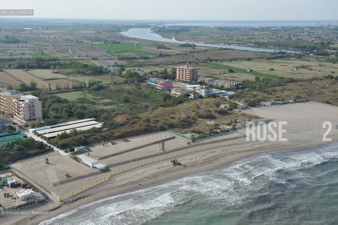 VENEZIA 11/10/09 - FOTO AEREE DEI LITORALI E SPIAGGE DI SOTTOMARINA E ISOLA VERDE  ©Graziano Arici/Rosebud2 CONSORZIO VENEZIA NUOVA SPIAGGIA