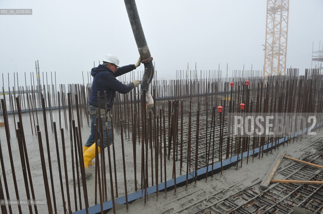 Venezia 9/12/10 - LAVORI IN CORSO ALLA BOCCA DI PORTO DI MALAMOCCO ©Graziano Arici/Rosebud2 CONSORZIO VENEZIA NUOVA