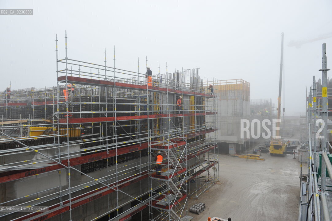 Venezia 9/12/10 - LAVORI IN CORSO ALLA BOCCA DI PORTO DI MALAMOCCO ©Graziano Arici/Rosebud2 CONSORZIO VENEZIA NUOVA