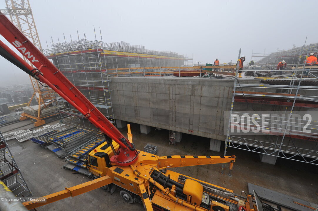 Venezia 9/12/10 - LAVORI IN CORSO ALLA BOCCA DI PORTO DI MALAMOCCO ©Graziano Arici/Rosebud2 CONSORZIO VENEZIA NUOVA