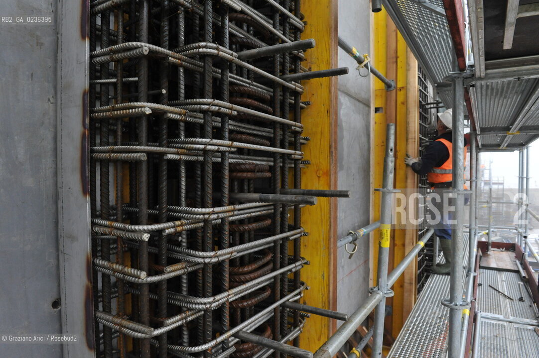 Venezia 9/12/10 - LAVORI IN CORSO ALLA BOCCA DI PORTO DI MALAMOCCO ©Graziano Arici/Rosebud2 CONSORZIO VENEZIA NUOVA