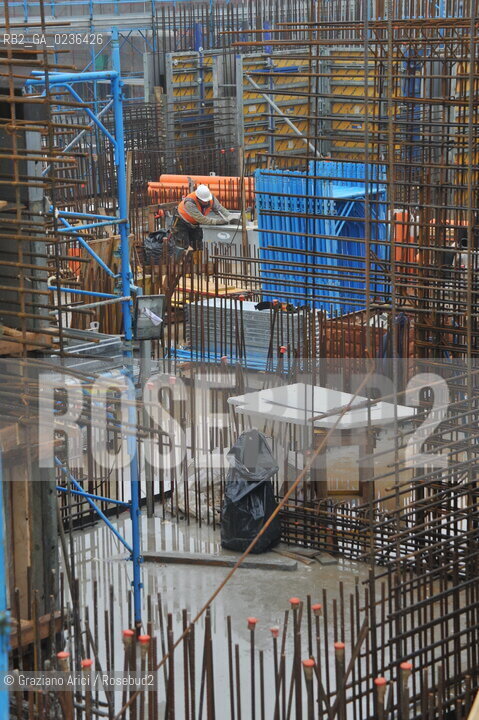 Venezia 9/12/10 - LAVORI IN CORSO ALLA BOCCA DI PORTO DI MALAMOCCO ©Graziano Arici/Rosebud2 CONSORZIO VENEZIA NUOVA