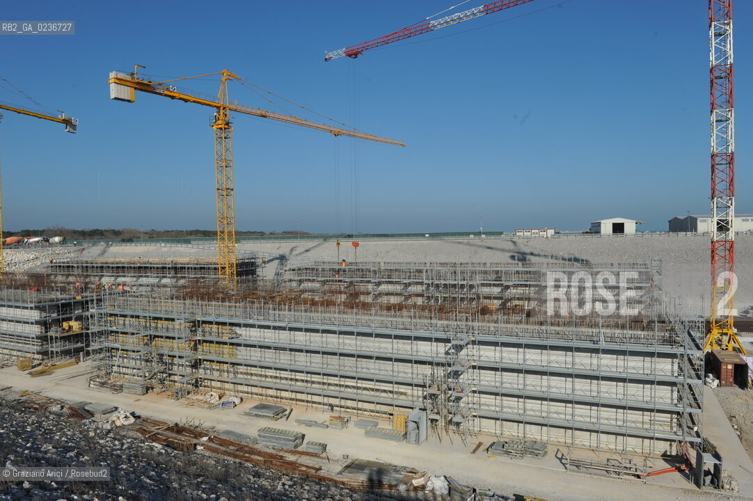 VENEZIA 1/2/11 - LAVORI IN CORSO ALLA BOCCA DI PORTO DI CHIOGGIA ©Graziano Arici/Rosebud2 CONSORZIO VENEZIA NUOVA