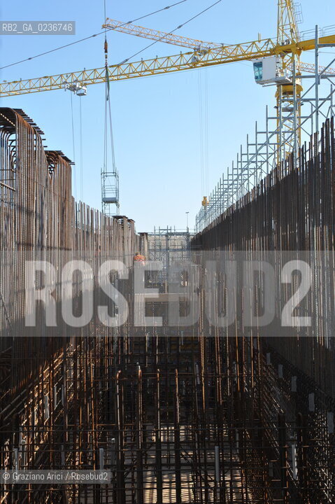 VENEZIA 1/2/11 - LAVORI IN CORSO ALLA BOCCA DI PORTO DI CHIOGGIA ©Graziano Arici/Rosebud2 CONSORZIO VENEZIA NUOVA