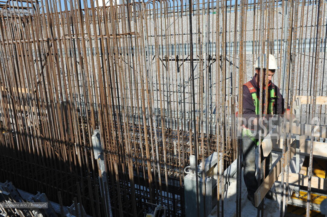 VENEZIA 1/2/11 - LAVORI IN CORSO ALLA BOCCA DI PORTO DI CHIOGGIA ©Graziano Arici/Rosebud2 CONSORZIO VENEZIA NUOVA