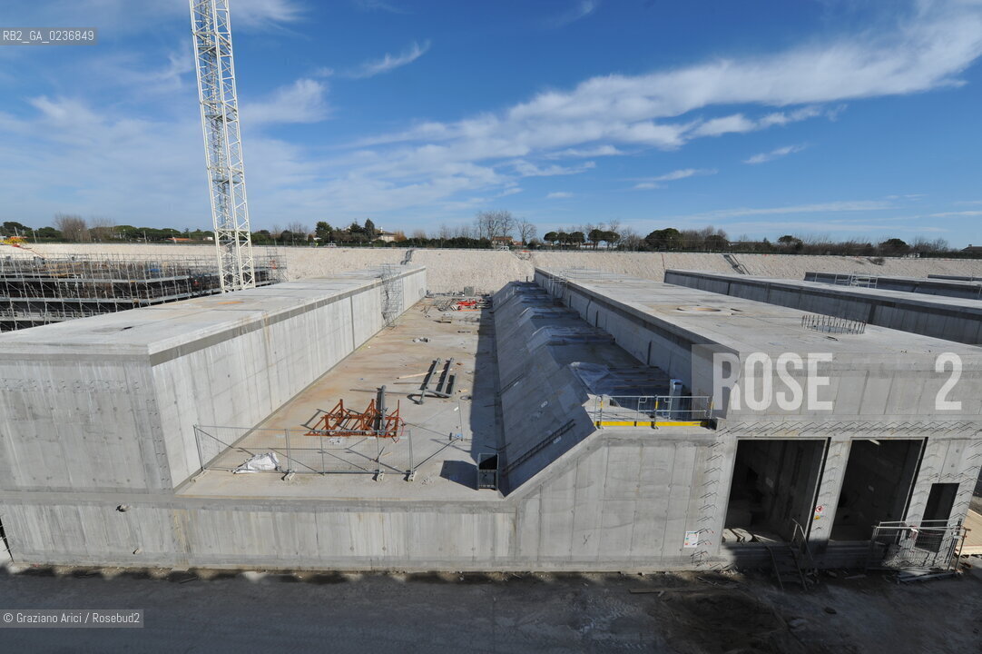 VENEZIA 3/2/11 - LAVORI IN CORSO ALLA BOCCA DI PORTO DI LIDO LATO TREPORTI ©Graziano Arici/Rosebud2 CONSORZIO VENEZIA NUOVA
