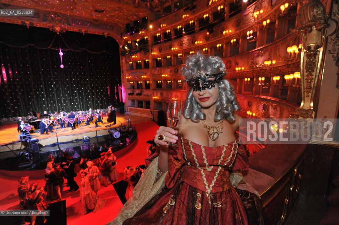Venice 5/02/2011 - The Great Ball Party at The Gran Teatro La Fenice Theater  Gran Ballo della Cavalchina during the Carnival carnevale ©Graziano Arici/Rosebud2