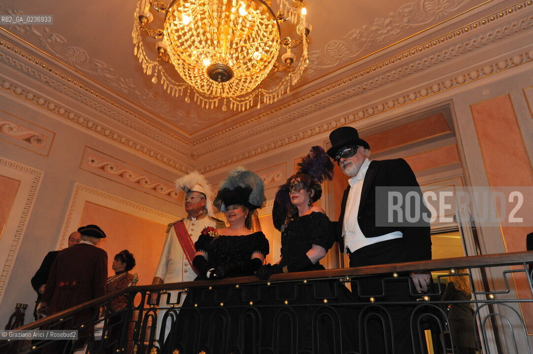 Venice 5/02/2011 - The Great Ball Party at The Gran Teatro La Fenice Theater  Gran Ballo della Cavalchina during the Carnival carnevale ©Graziano Arici/Rosebud2
