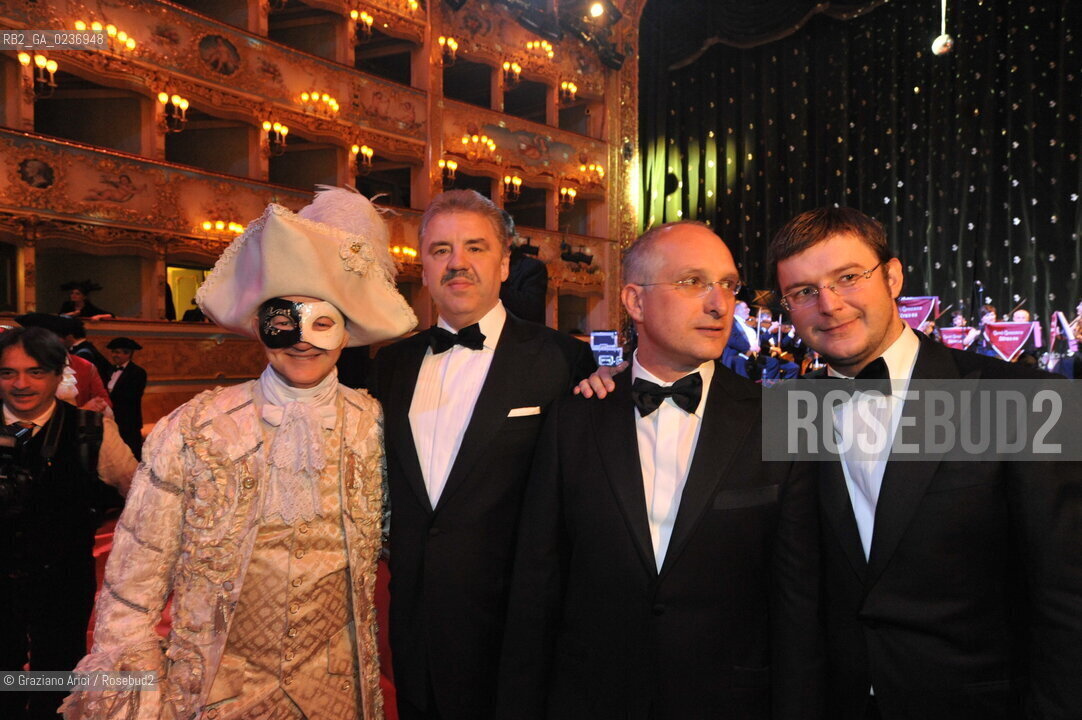 Venice 5/02/2011 - The Great Ball Party at The Gran Teatro La Fenice Theater  Gran Ballo della Cavalchina during the Carnival: the President of Venice Football Club Yuri Korablin carnevale ©Graziano Arici/Rosebud2
