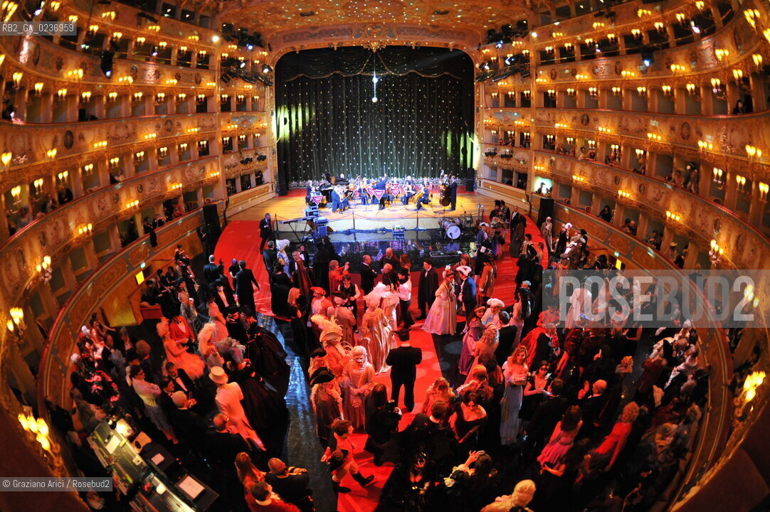 Venice 5/02/2011 - The Great Ball Party at The Gran Teatro La Fenice Theater  Gran Ballo della Cavalchina during the Carnival carnevale ©Graziano Arici/Rosebud2