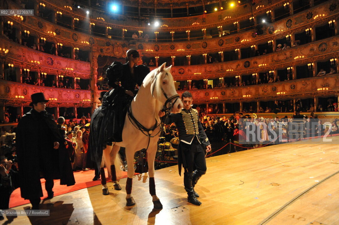 Venice 5/02/2011 - The Great Ball Party at The Gran Teatro La Fenice Theater  Gran Ballo della Cavalchina during the Carnival carnevale ©Graziano Arici/Rosebud2