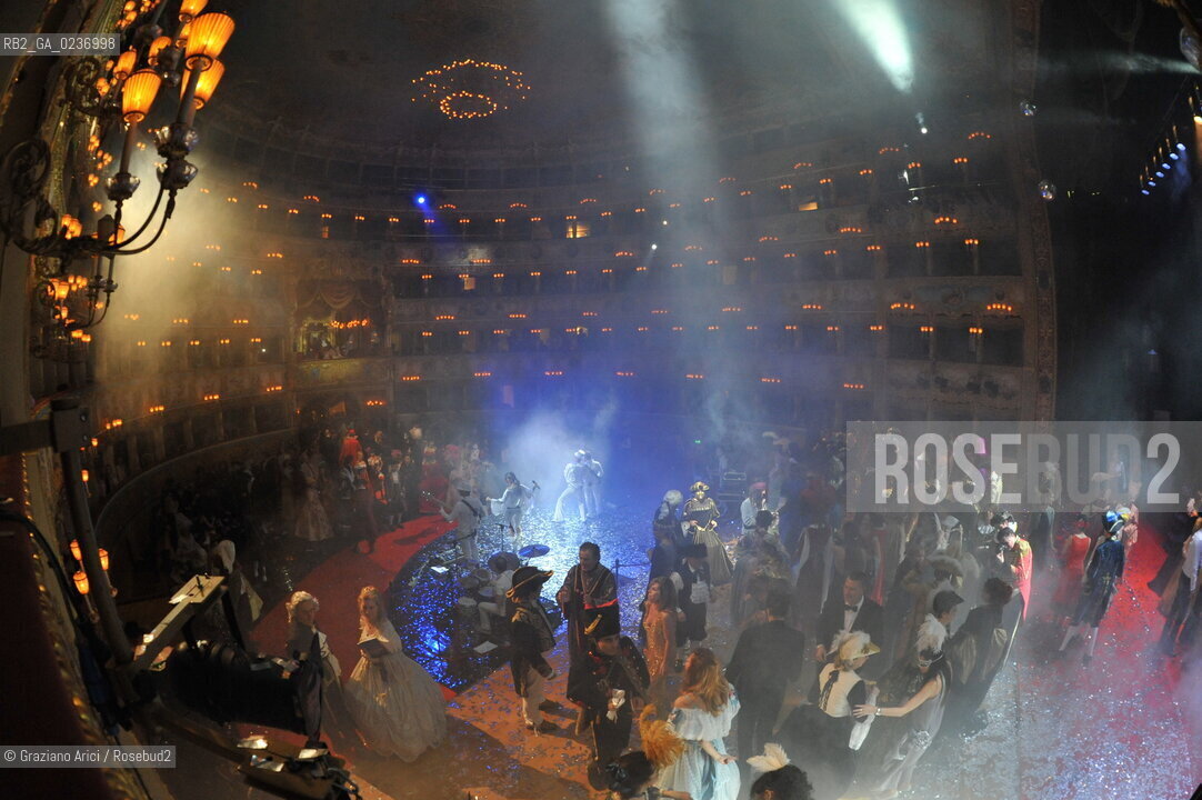 Venice 5/02/2011 - The Great Ball Party at The Gran Teatro La Fenice Theater  Gran Ballo della Cavalchina during the Carnival carnevale ©Graziano Arici/Rosebud2