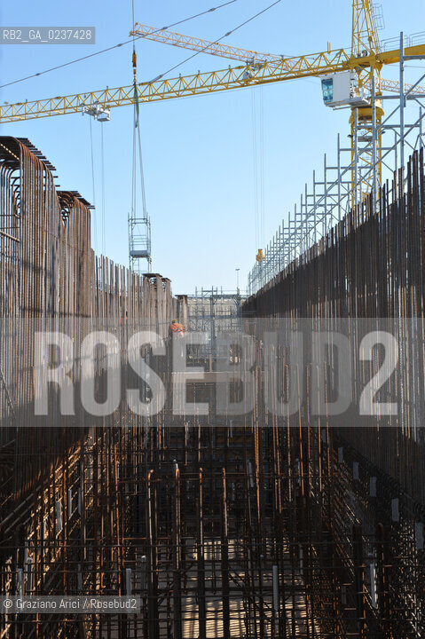 VENEZIA 1/2/11 - LAVORI IN CORSO ALLA BOCCA DI PORTO DI CHIOGGIA ©Graziano Arici/Rosebud2 CONSORZIO VENEZIA NUOVA