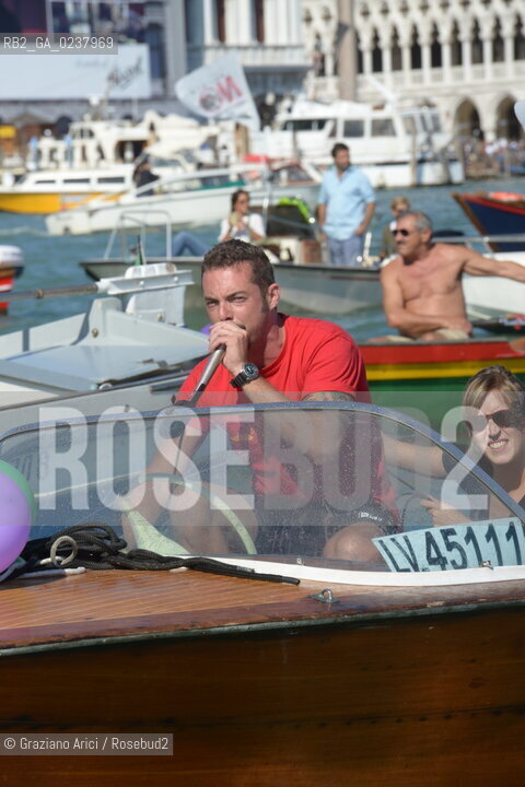 Venice 16/09/2012 -  Demonstration against  the great cruise liners in front of St.Mark - manifestazione del Comitato contro le Grandi Navi davanti al bacino di S.Marco nave  Tommaso Cacciari ©Graziano Arici/Rosebud2