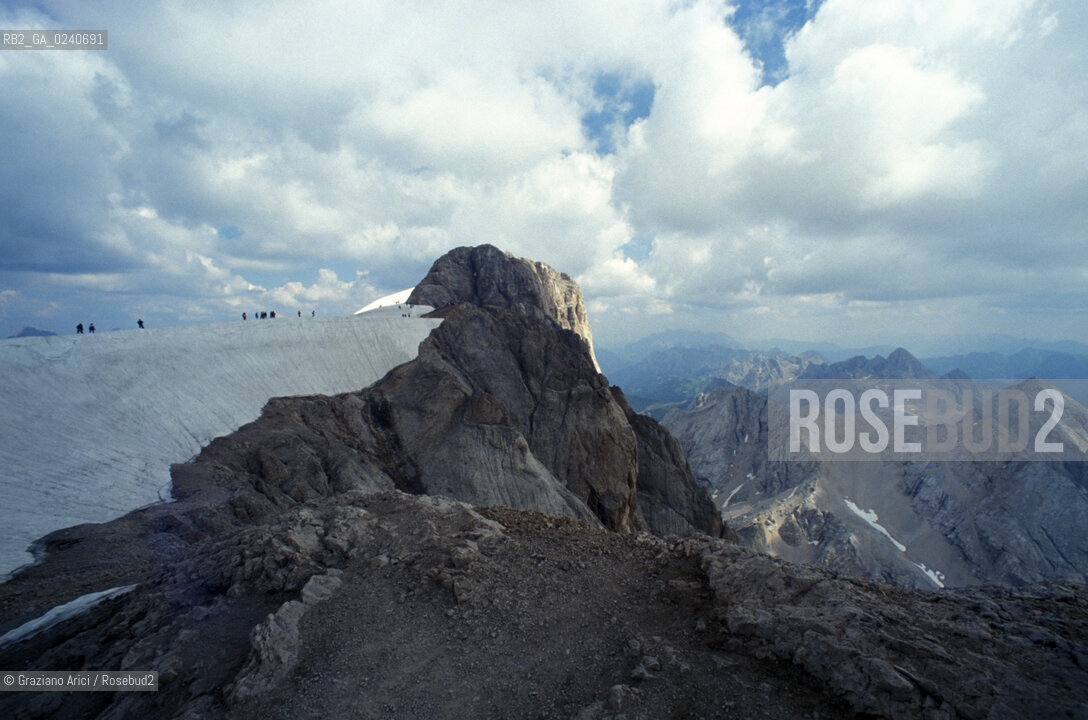 Val di Fassa (Trentino). Marmolada, Punta Penia. Geo Marmolada Montagna Trentino.Val di Fassa (Trentino). Marmolada,Punta Penia ©Graziano Arici/Rosebud2