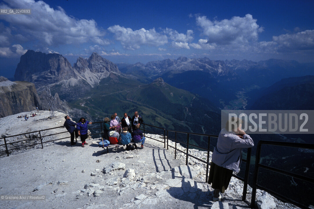 Val di Fassa (Trentino). Gruppo Sella: Sass Pordoi. Geo Sella Montagna Trentino Pordoi.Val di Fassa (Trentino). Sella group: Sass Pordoi ©Graziano Arici/Rosebud2