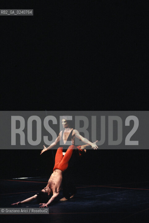 Venezia,1979.Coreografia Canal Grande di Maurice Bejart.Corpo di ballo Bejart Ballet Lausanne.Dance balletto coreografia .Venice,1979.Choreographed by Maurice Bejart,corps de ballet Bejart Ballet Lausanne ©Graziano Arici/Rosebud2  astga ©Graziano Arici/Rosebud2