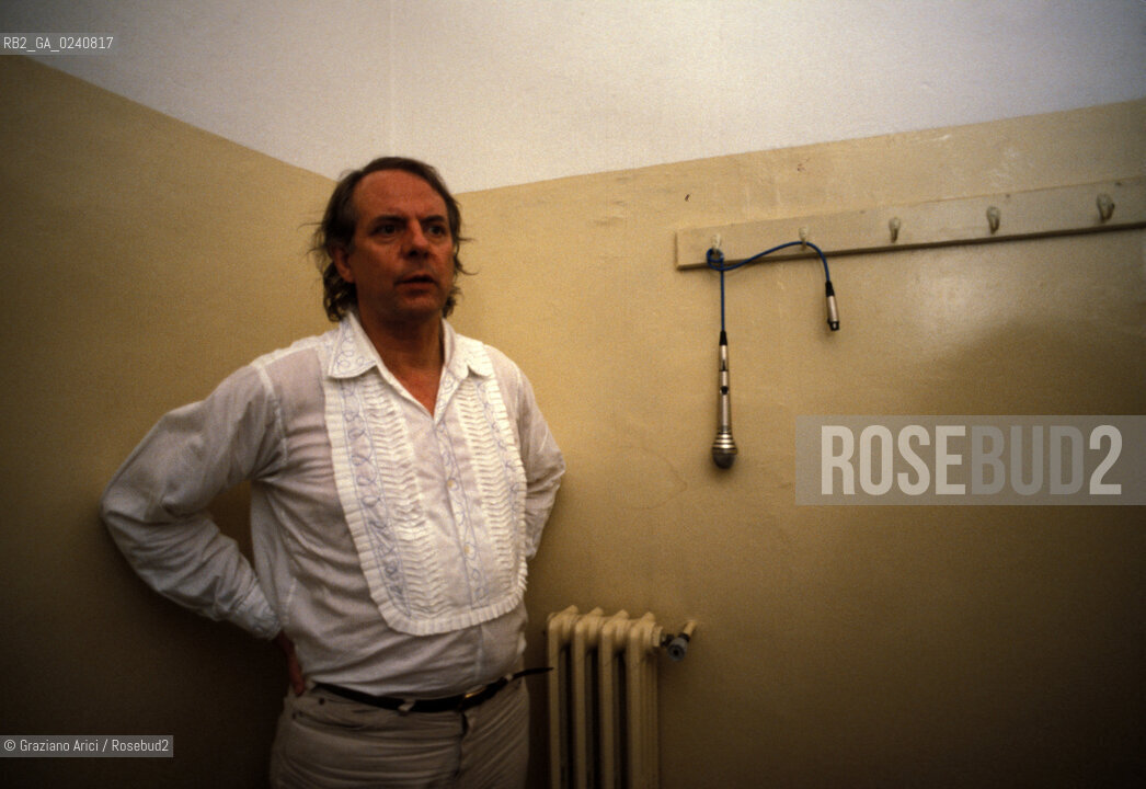 - Venezia,1995.Ritratto del compositore contemporaneo Karlheinz Stockhausen.Musica contemporanea compositore ritratto.- Venice,1995.Portrait of tha contemporary composer Karlheinz Stockhausen ©Graziano Arici/Rosebud2  astga ©Graziano Arici/Rosebud2