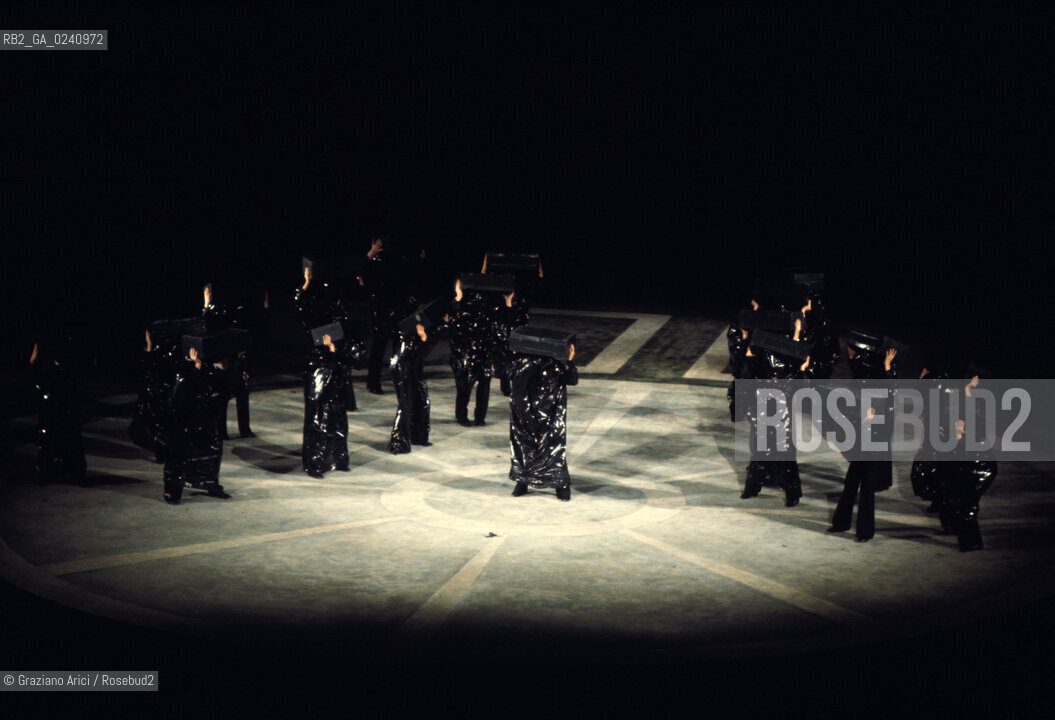 -Venezia,1975.Teatro Verde di San Giorgio.Balletto di Lione Opera Venice Secrete. Danza Balletto Lione ballerino Venice Secrete .-Venice,1975. Teatro Verde, San Giorgio.Opera Venice Secrete by Lyon Ballet MES ©Graziano Arici/Rosebud2