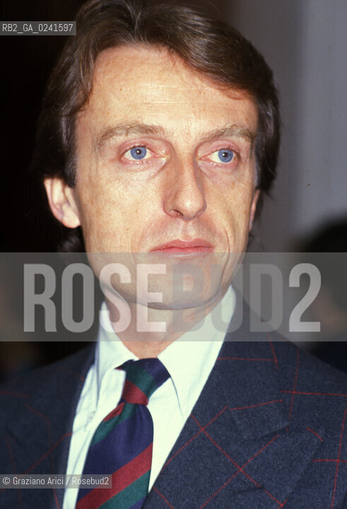 - Venezia,1996.Ritratto di Luca Cordero di Montezemolo, dirigente dazienda e presidente della Ferrari. Economia Politica dirigente Fiat Ferrari .- Venice,1996. Portrait of Luca Cordero di Montezemolo, manager and chairman of Ferrari ©  Graziano Arici