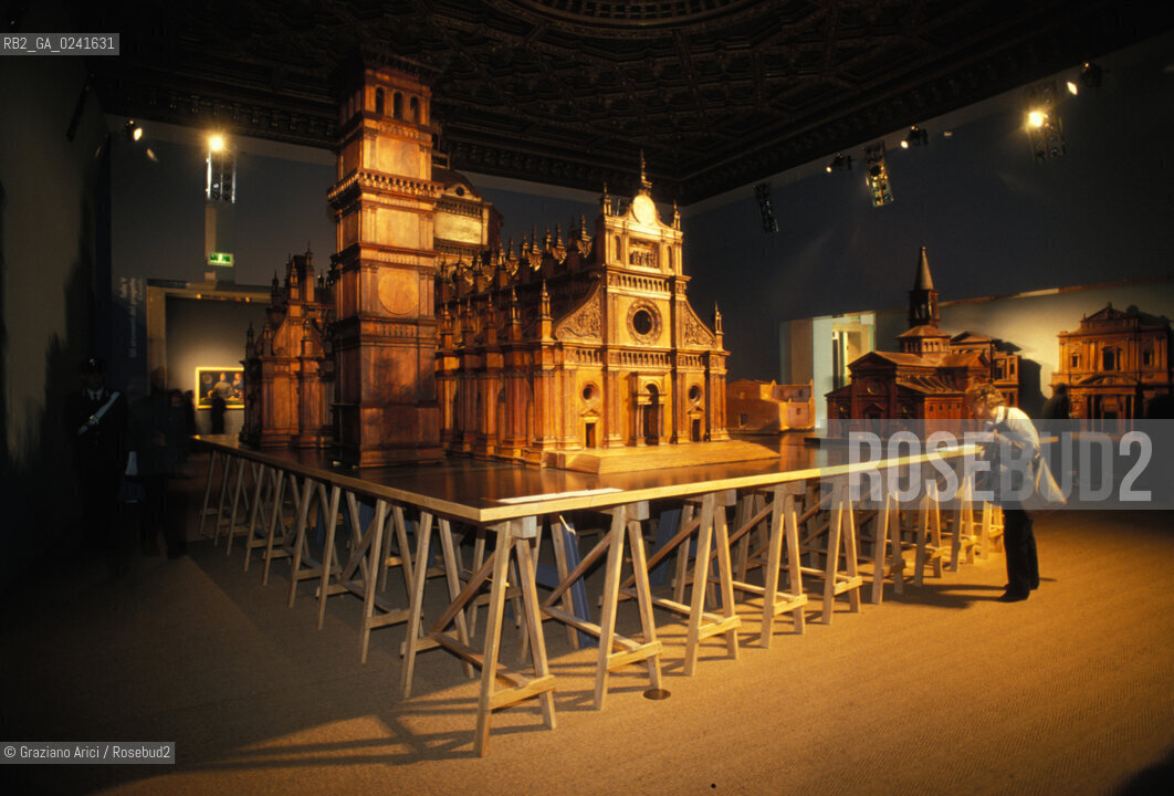 Venezia,1994.Palazzo Grassi. Mostra Rinascimento-Rinascimento da Brunelleschi a Michelangelo : la rappresentazione dellarchitettura. Arte Mostra Architettura Storia Rinascimento.Venice,1994.Palazzo Grassi. Exhibition Rinascimento - Renaissance ©Graziano Arici/Rosebud2