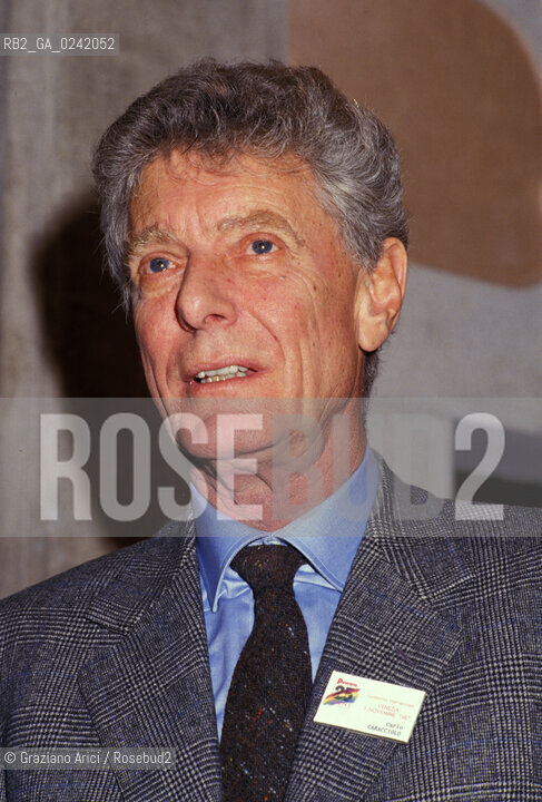 -Venezia,1995. ritratto di Carlo Caracciolo, principe di Castagneto,editore e imprenditore italiano.Ritratto economia editoria imprenditore Gruppo Editoriale L’Espresso -Venice,1995. Portrait of Carlo Caracciolo, publisher and businessman ©Graziano Arici/Rosebud2